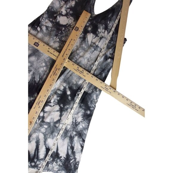 Sweaty Betty Take It Easy Tie Dye Black Dress Size S Sleeveless V Neck Pockets - Picture 13 of 14